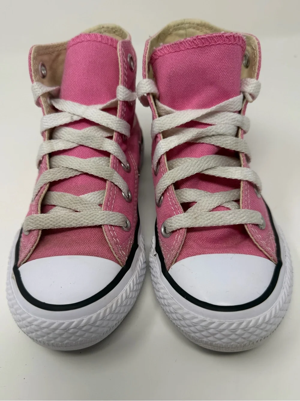 Kids Converse Pink Canvas High-Top Sneakers Sz. 10.5